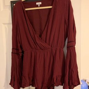 Maroon romper
